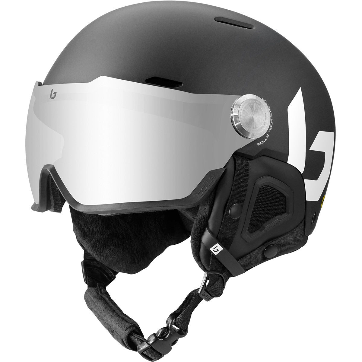 Bolle Might Visor Ski Helmets  Black Matte Small S 52-55