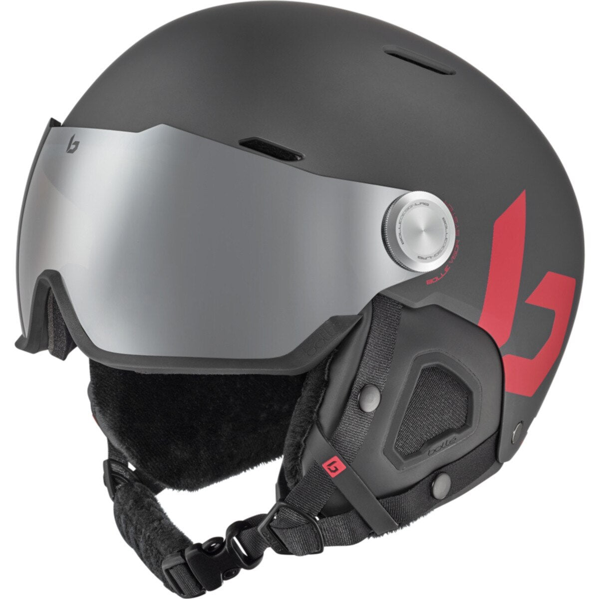 Bolle Might Visor Ski Helmets Titanium Red Matte Medium M 55-59