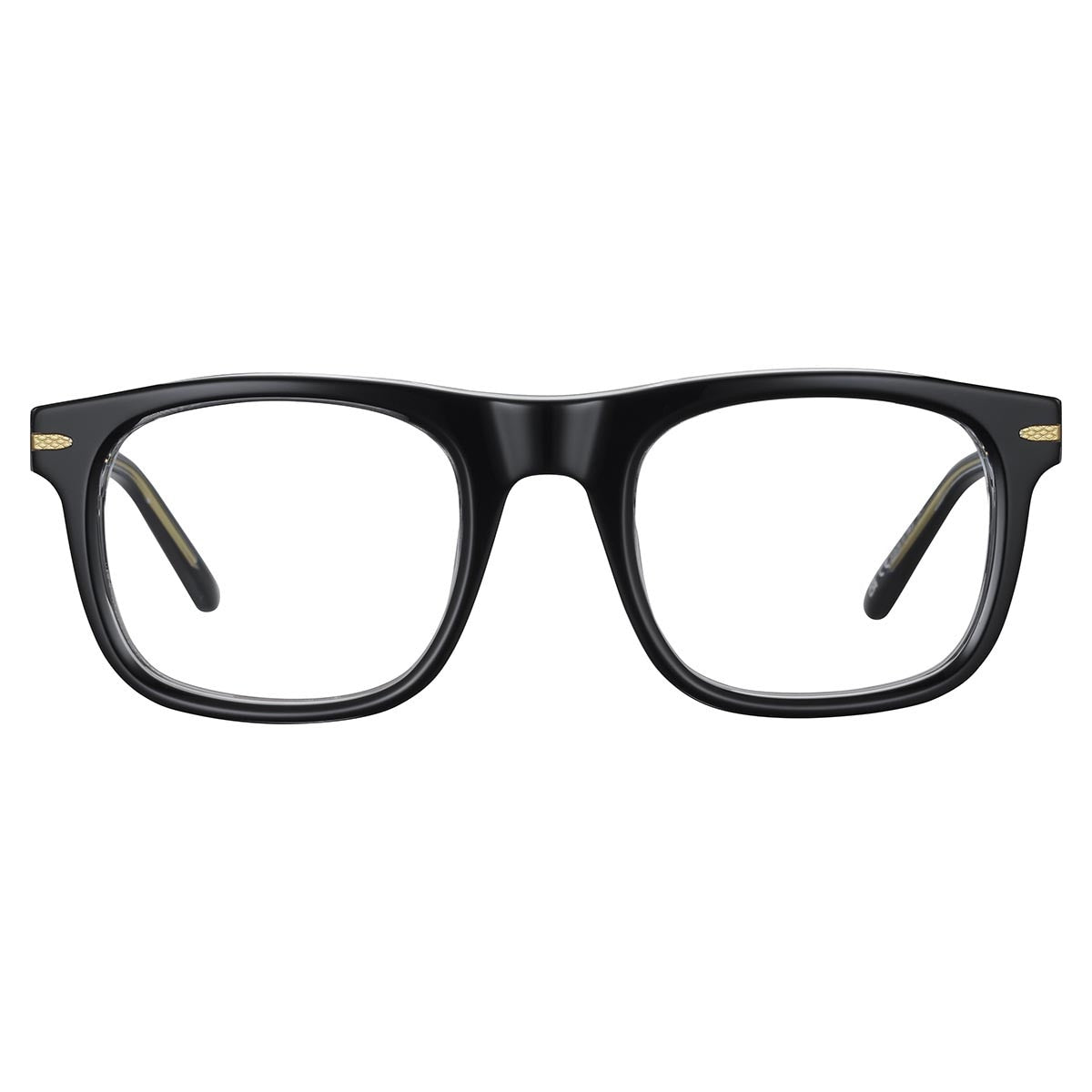 Serengeti Nelson Optic Eyeglasses  Shiny Black Transparent Layer Medium-Large