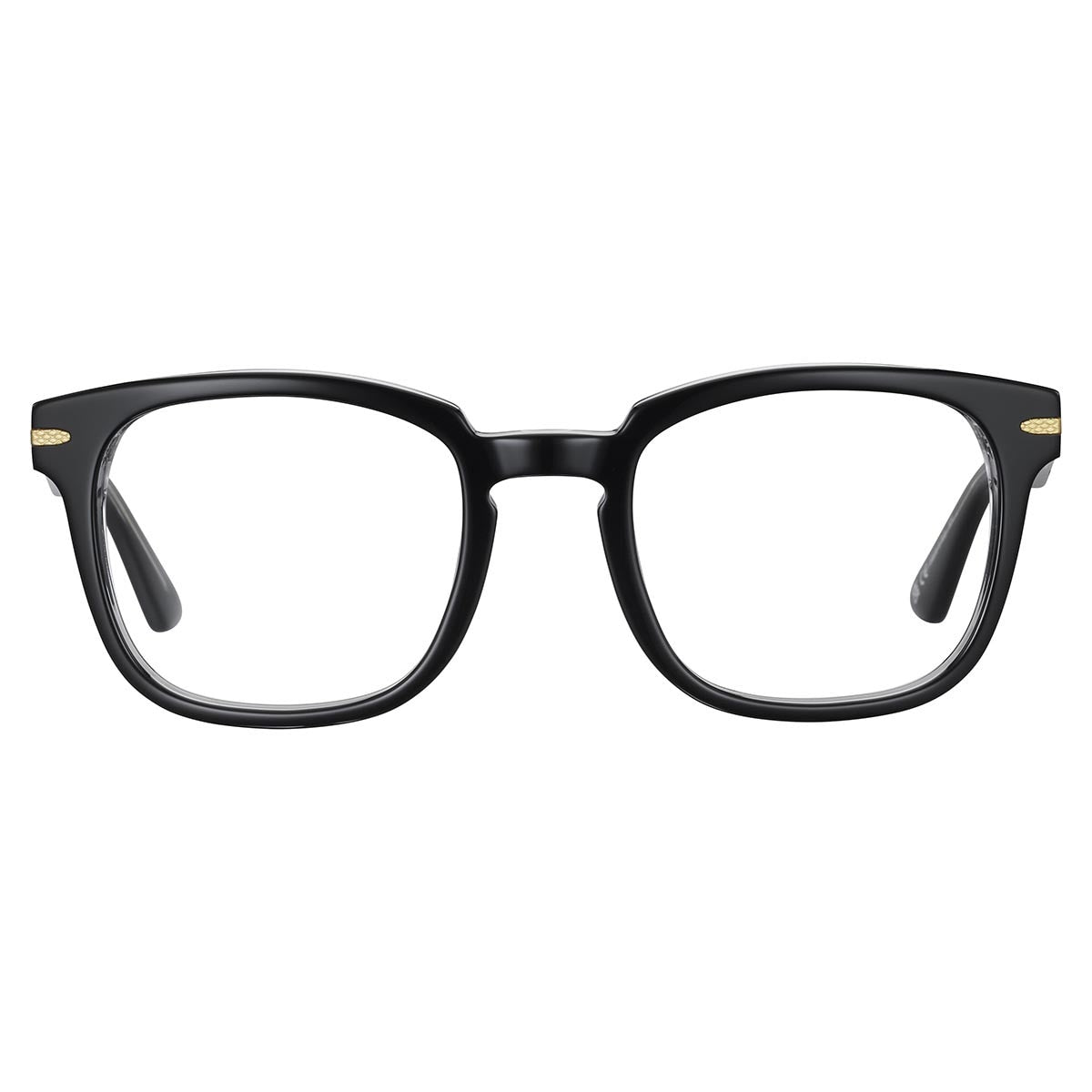 Serengeti Norman Optic Eyeglasses Shiny Black Transparent Layer Medium