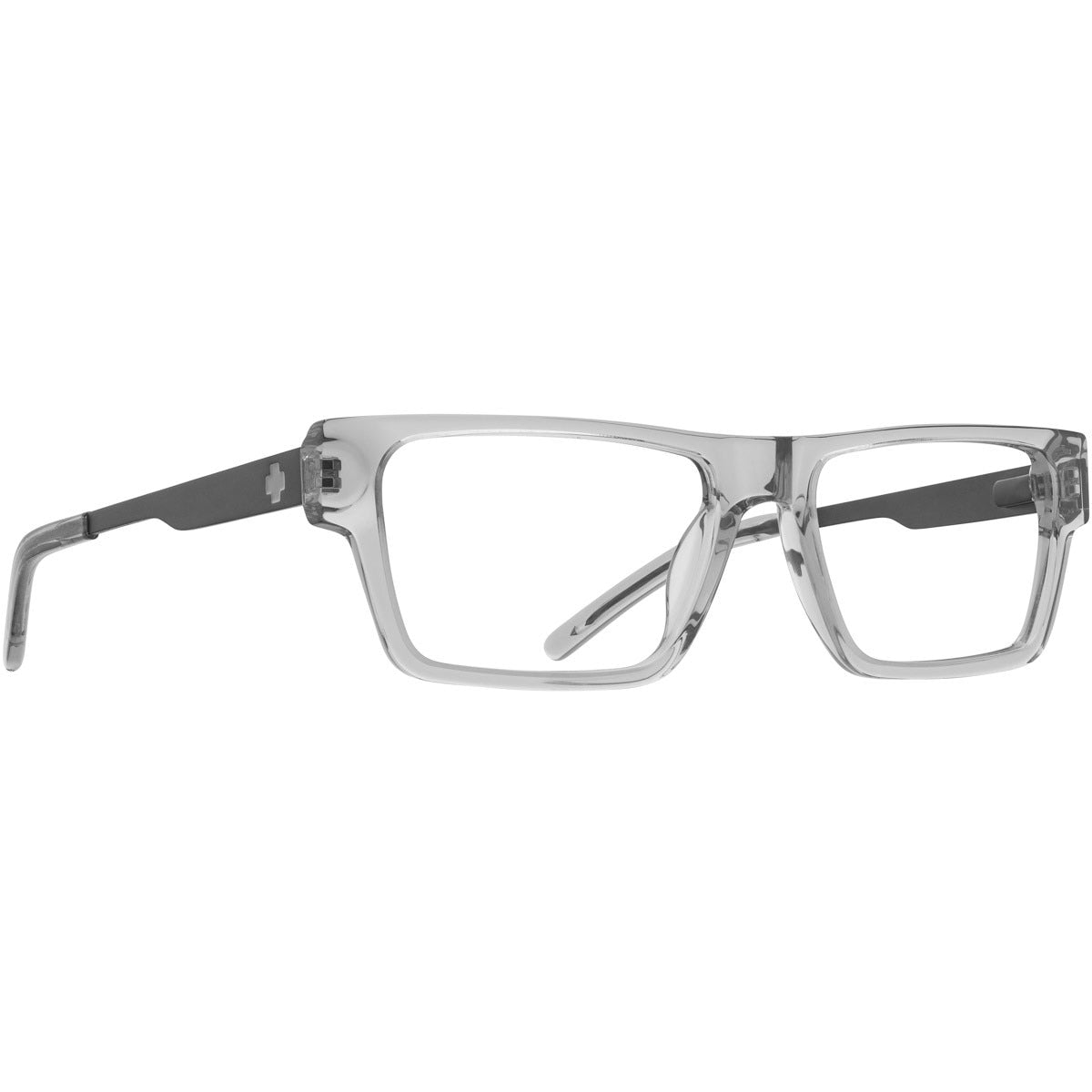 Spy Renley Fusion 54 Eyeglasses Crystal Smoke Matte Dark Gunmetal Medium-Large