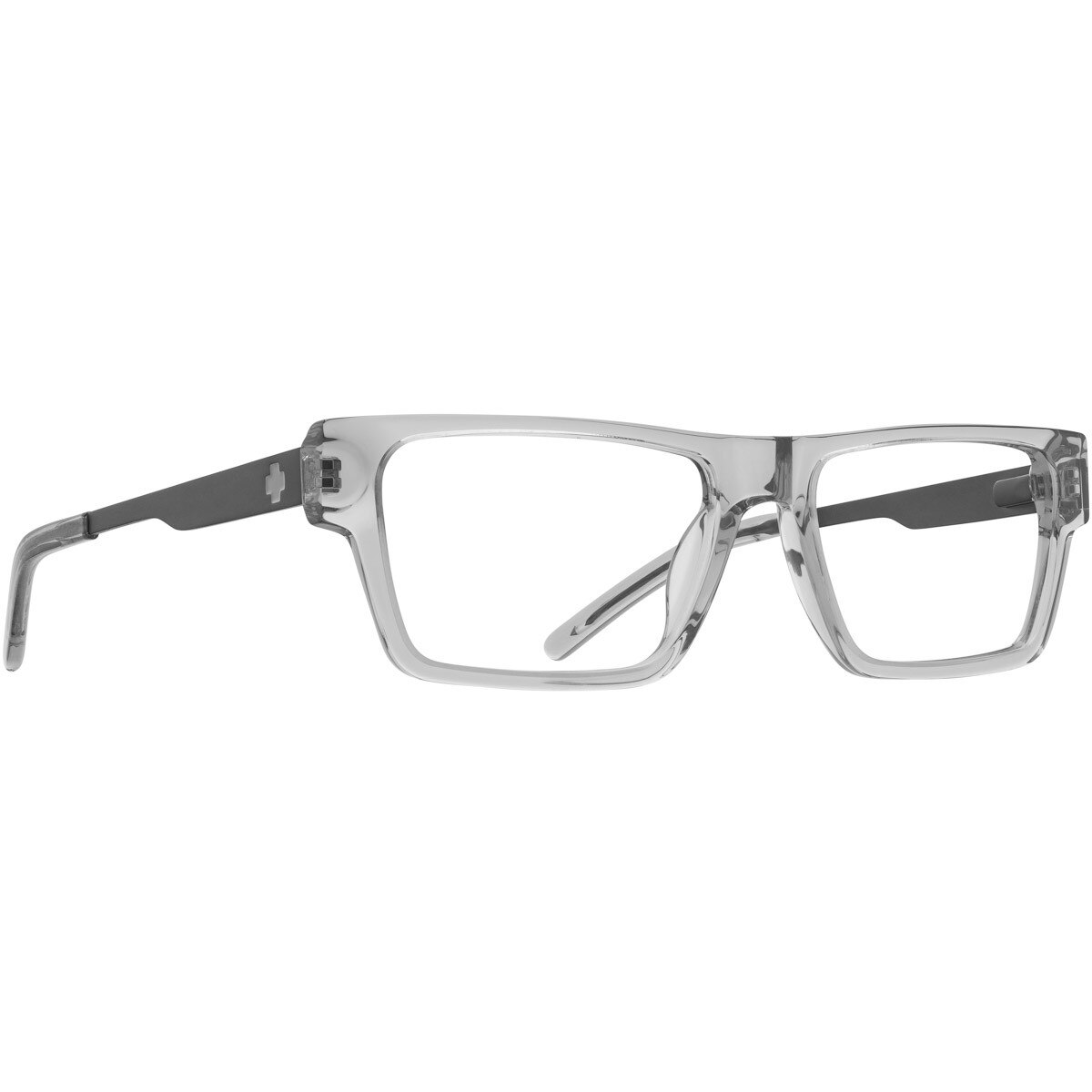 Spy Renley Fusion 54 Eyeglasses Crystal Smoke Matte Dark Gunmetal Medium-Large