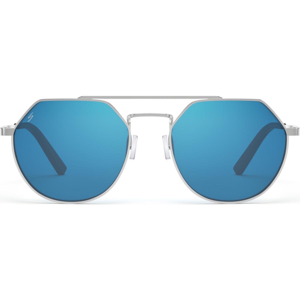 Serengeti Shelby Sunglasses  Shiny Silver Medium, Large