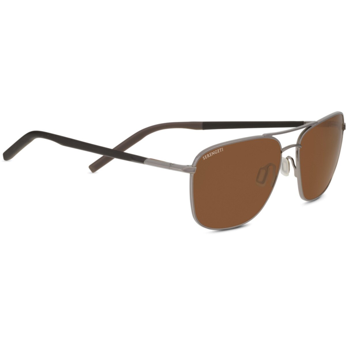 Serengeti Spello Sunglasses Gunmetal Shiny Medium, Medium-Large, Large