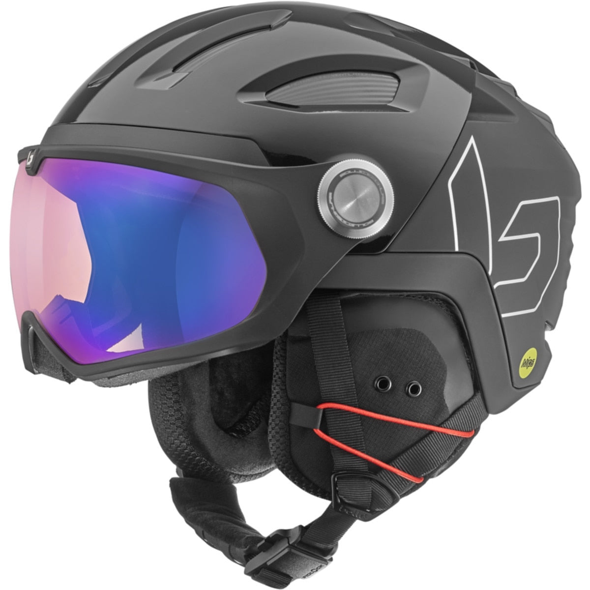 Bolle V-Ryft Mips Ski Helmets Black Shiny Small S 52-55