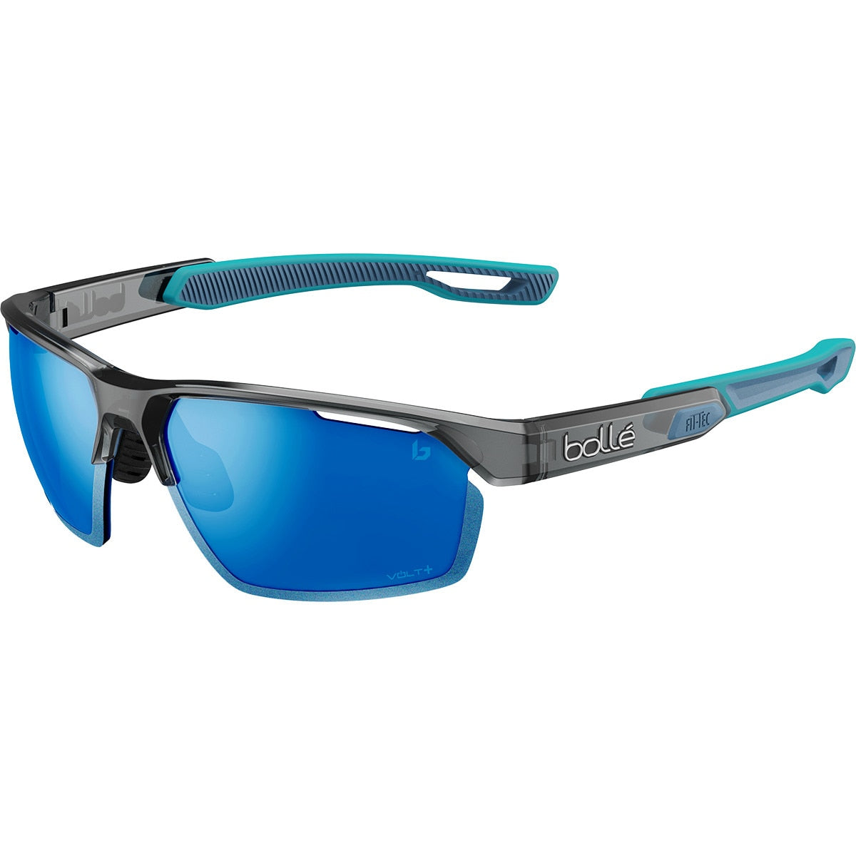 Bolle VICTUS PRO Sunglasses Dark Grey Crystal Blue Medium