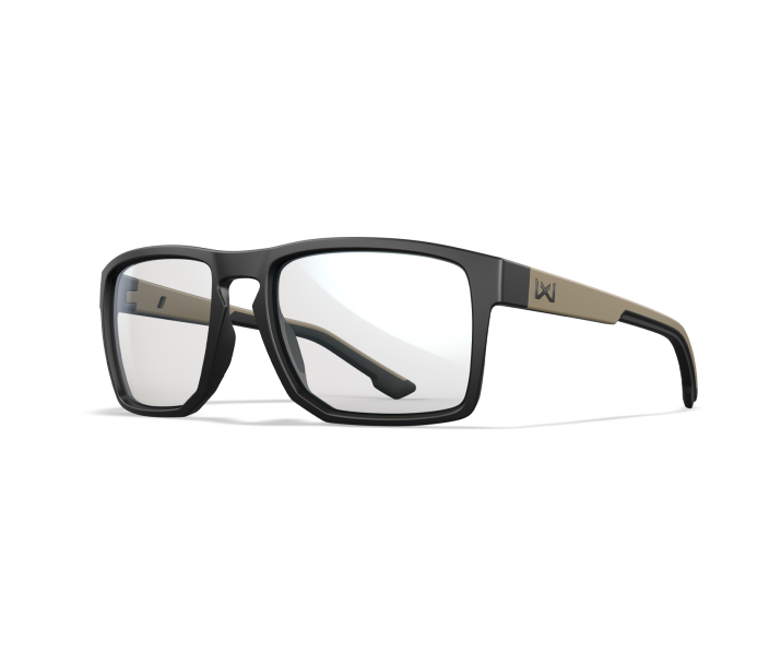 Wiley X WX FOUNDER Oval Sunglasses  Matte Black And Tan Frame 56-17-135