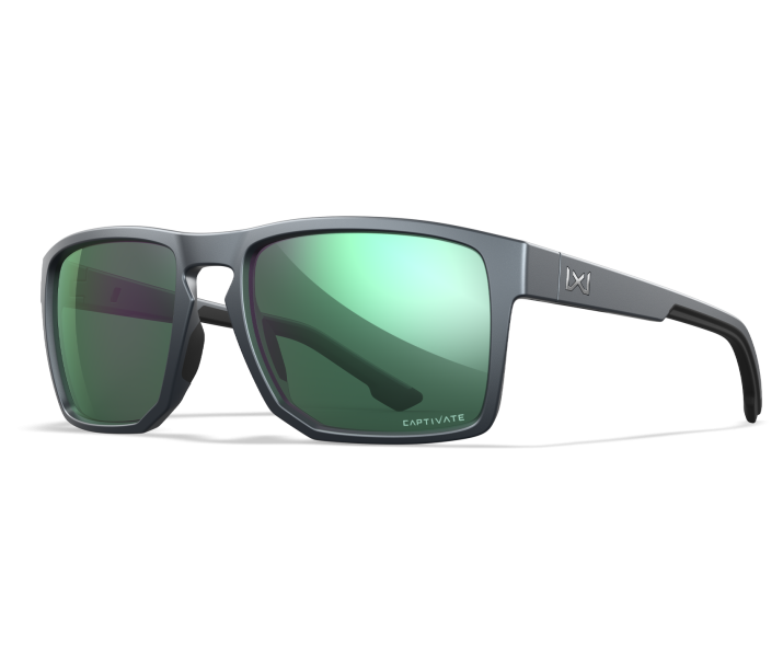 Wiley X WX FOUNDER Oval Sunglasses Matte Graphite Frame 56-17-135