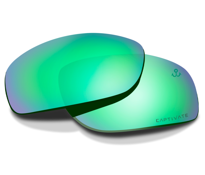 Wiley X WX OMEGA LENS Oval CAPTIVATE™ Polarized Green Mirror N/a --