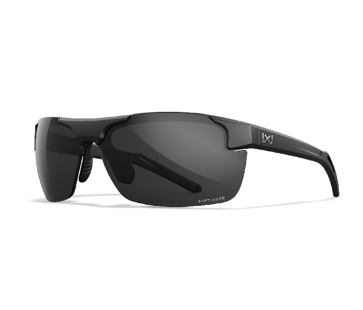 Wiley X WX PRIME Oval Sunglasses Matte Black 69-8-140