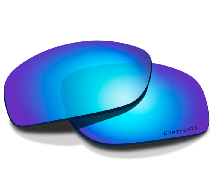 Wiley X AIRRAGE LENS Oval CAPTIVATE POLARIZED BLUE MIRROR N/a 61-18-124