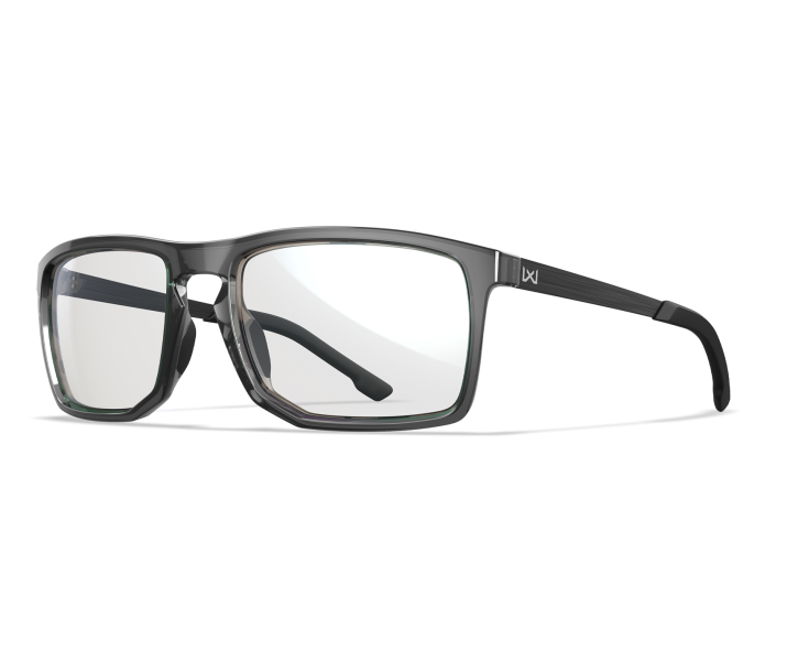 Wiley X WX AXE Oval Sunglasses  Gloss Crystal Grey 56-18-130