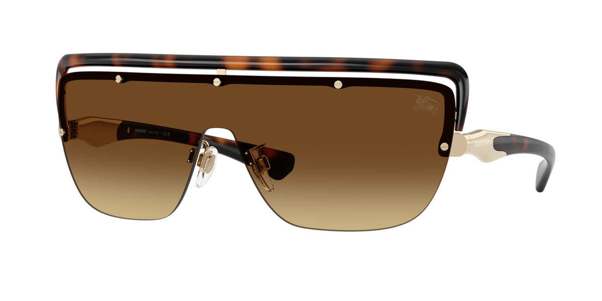 Burberry BE3175 Rectangle Sunglasses 110913-Dark Havana 0-135-144 - Color Map Brown