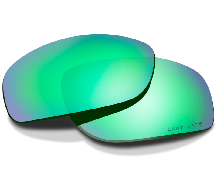 Wiley X WX FOUNDER LENS Oval CAPTIVATE™ Polarized Green Mirror N/a --