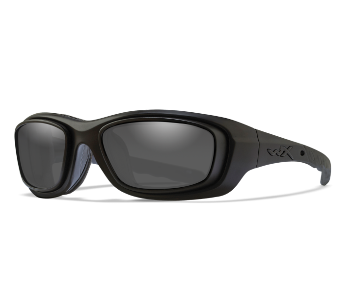 Wiley X WX GRAVITY Sunglasses Oval MATTE BLACK Smoke Grey Matte Black -20-119