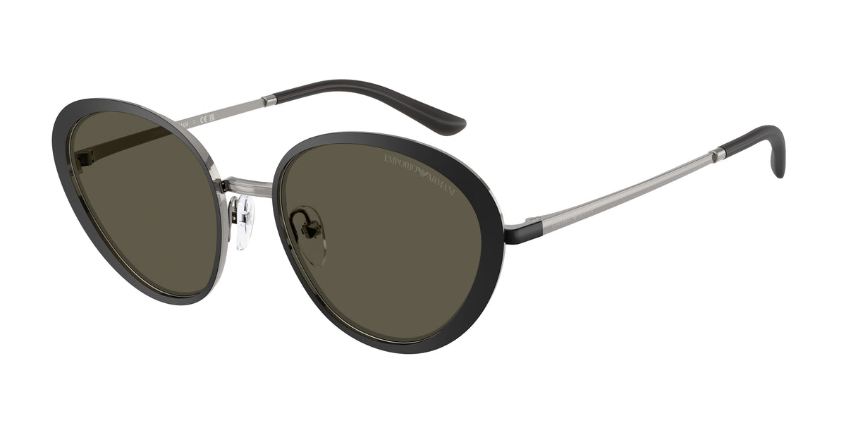 Emporio Armani EA2177 Irregular Sunglasses 300187-Matte Black 51-140-18 - Color Map Black