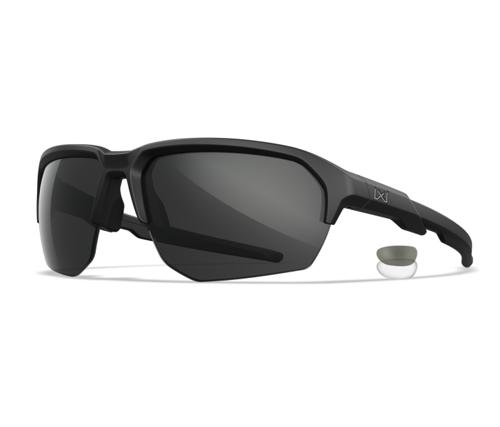 Wiley X WX JAKL Semi Rimless Sunglasses  Matte Black 67-8-132