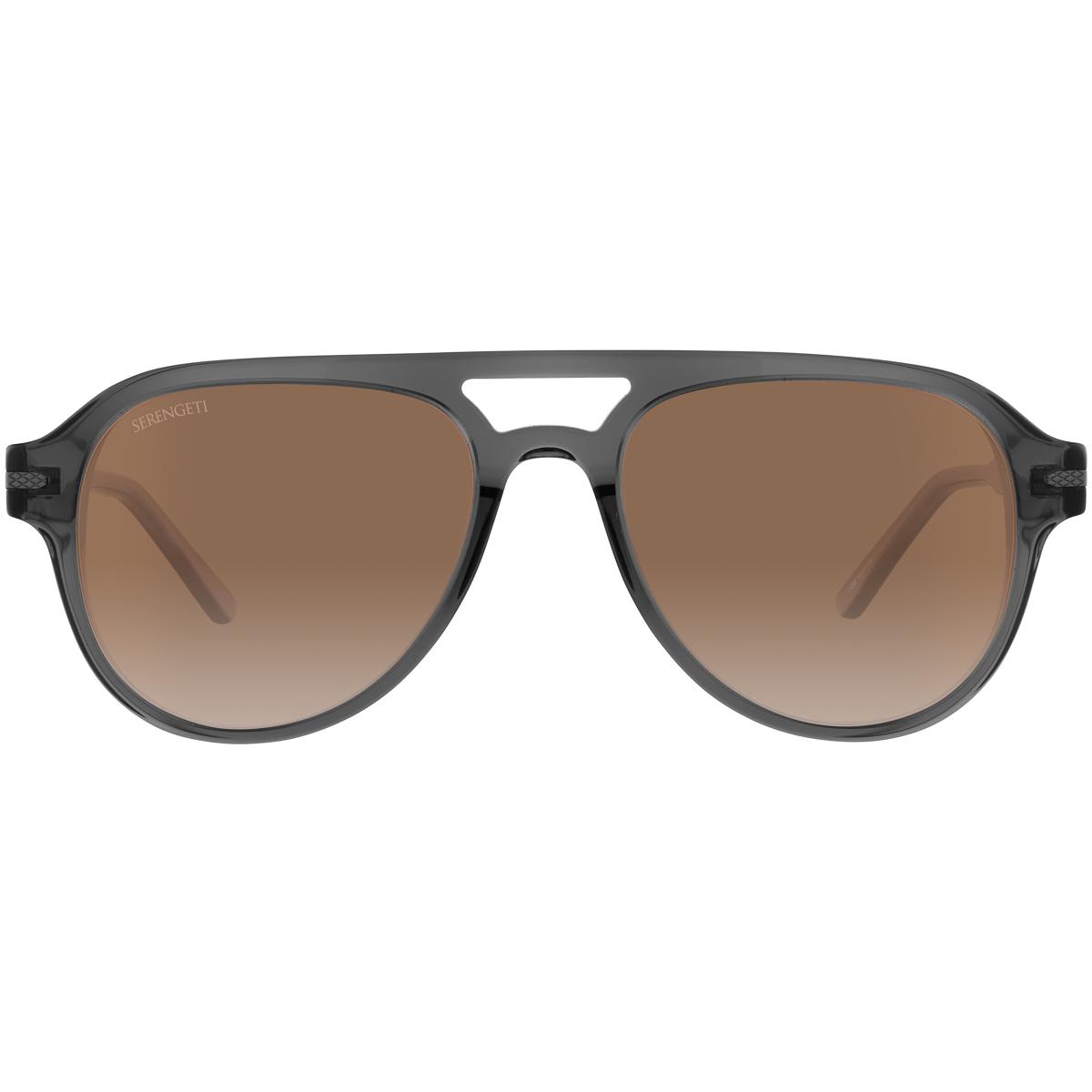 Serengeti MATEO Sunglasses Translucent Gunmetal Medium