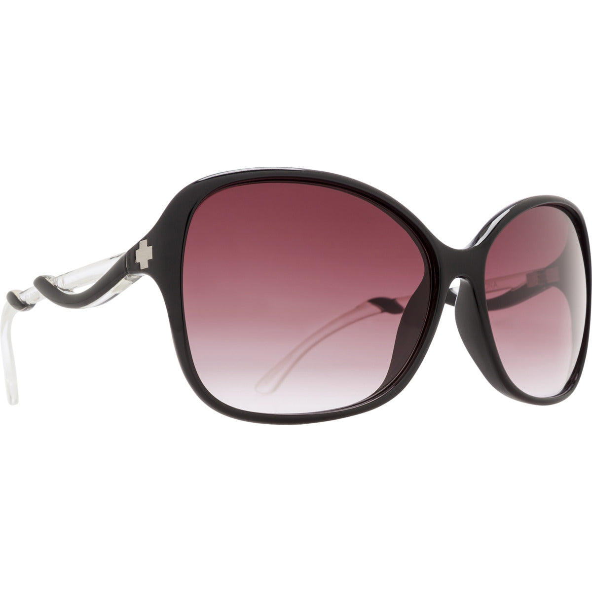 Spy Fiona Sunglasses Black With Clear Small-Medium
