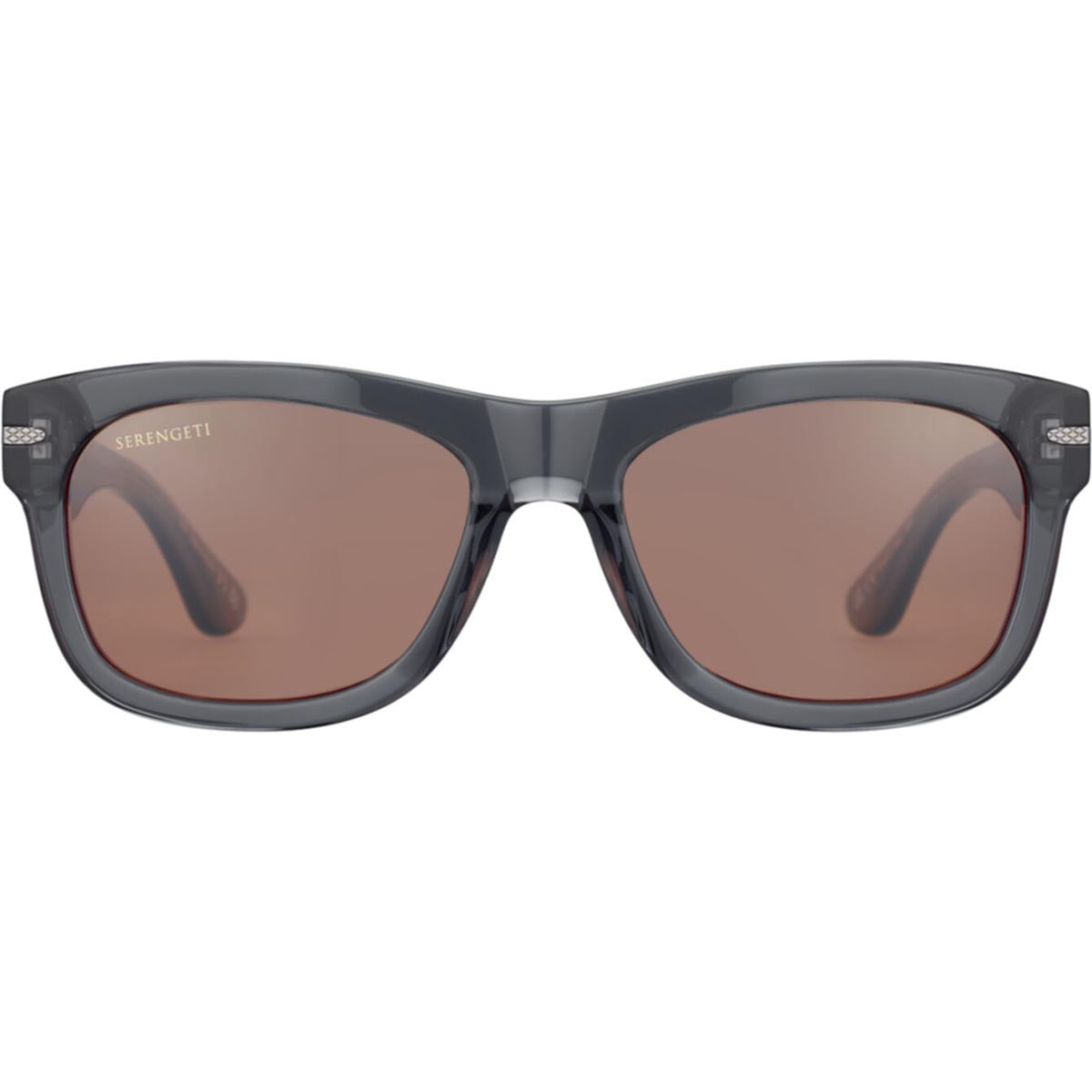Serengeti Foyt Sunglasses Shiny Crystal Grey Medium