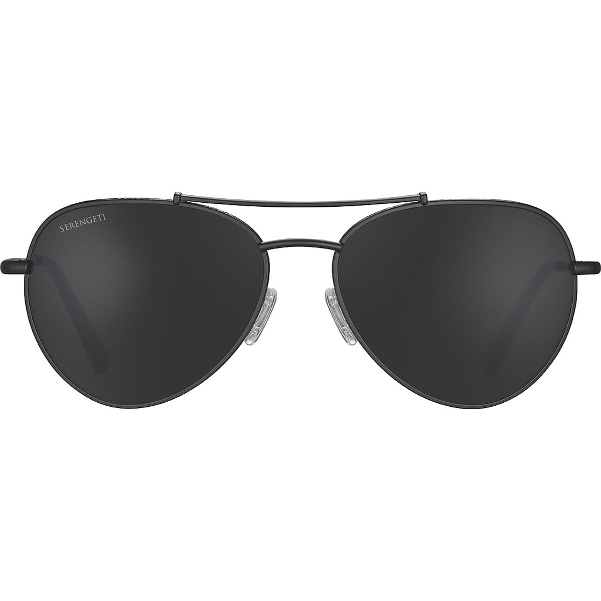 Serengeti Pete Sunglasses Matte Black Medium, Large
