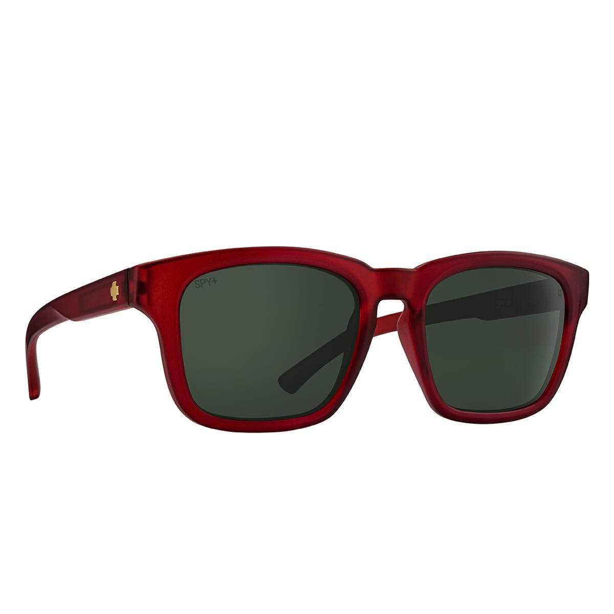 Spy Saxony Sunglasses Matte Translucent Sienna Red Small-Medium
