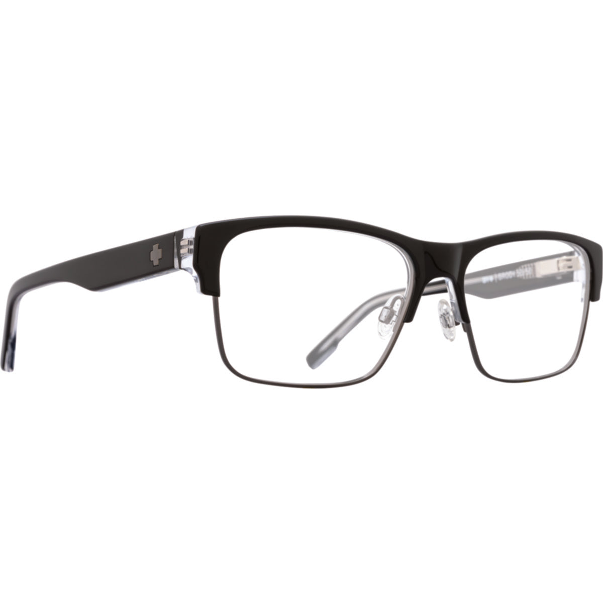 Spy BRODY 5050 59 Eyeglasses Black Clear Gunmetal Extra Large