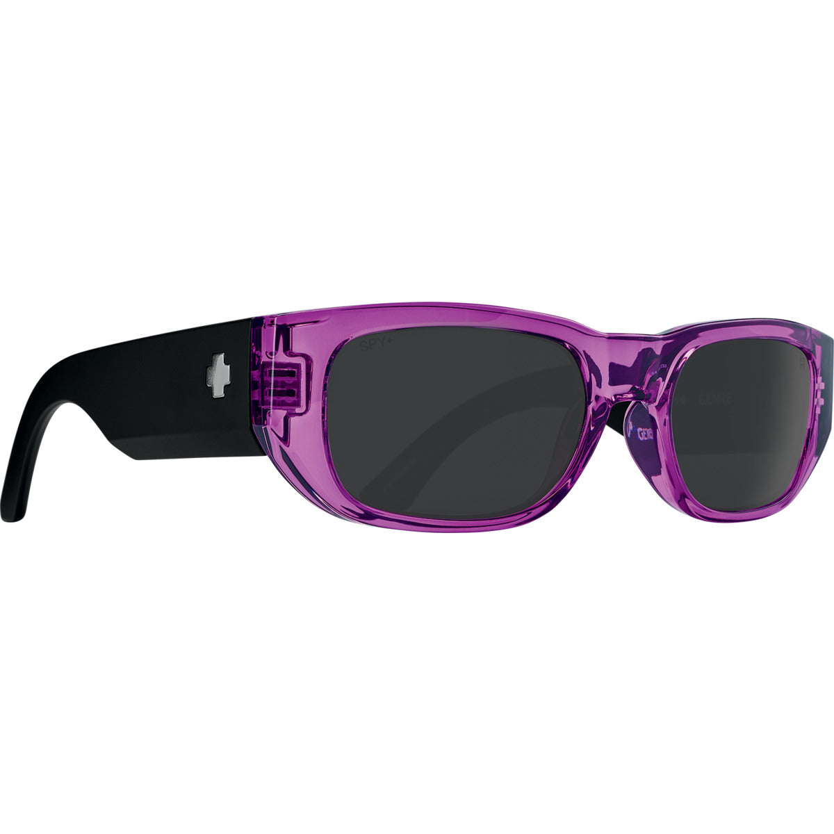 Spy GENRE Sunglasses Translucent Magenta Matte Black 54-20-143