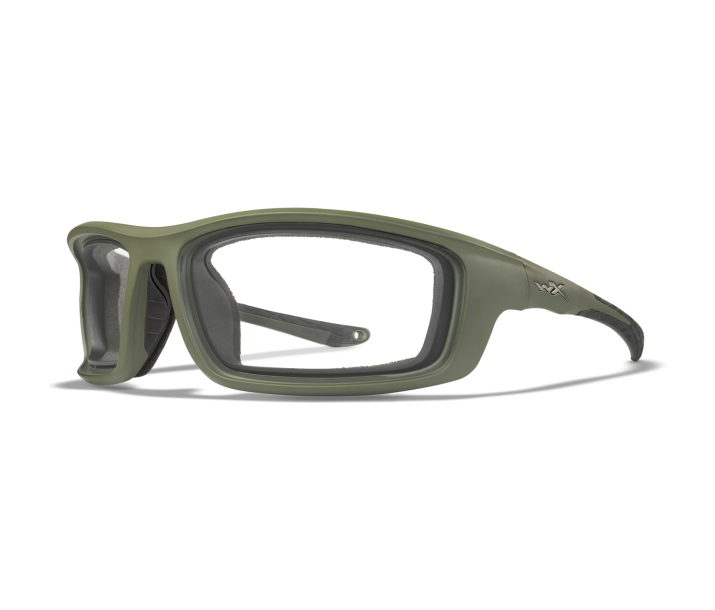 Wiley X WX GRID Sunglasses Oval MATTE UTILITY GREEN Matte Utility Green 63-18-