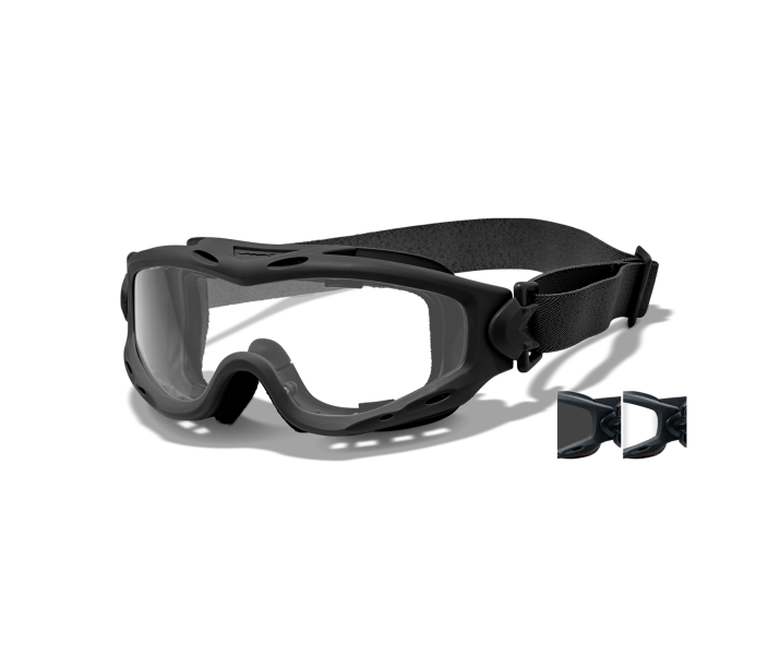 Wiley X SPEAR Goggle Sunglasses  Matte Black 42-24--