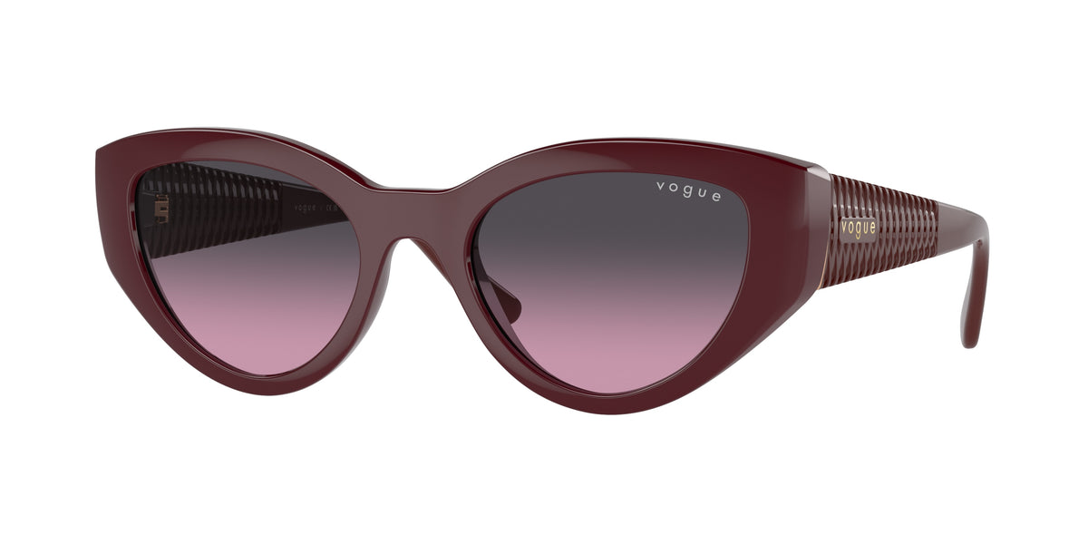 Vogue VO5566S Cat Eye Sunglasses 304890-Full Bordeaux 52-135-20 - Color Map Red