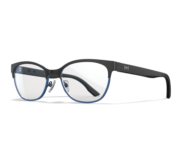 Wiley X WX HARMONY Full Rim Eyeglasses  Matte Black/dark Blue Frame 55-18-145