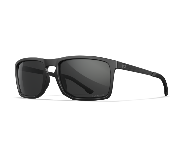 Wiley X WX AXE Oval Sunglasses  Matte Black 56-18-130