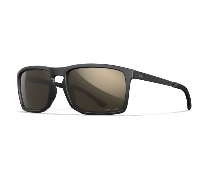 Wiley X WX AXE Oval Sunglasses  Matte Black 56-18-130