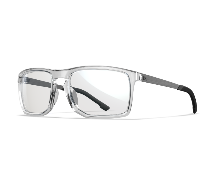 Wiley X WX AXE Eyeglasses Oval GLOSS CRYSTAL CLEAR CLEAR Gloss Crystal Clear 56-18-130