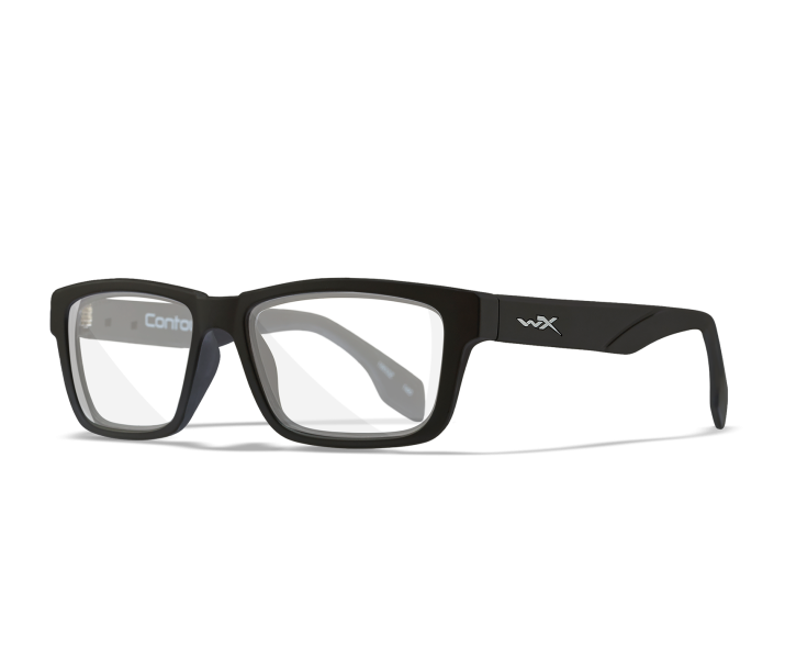 Wiley X WX CONTOUR Eyeglasses Full Rim MATTE BLACK Clear Matte Black -17-