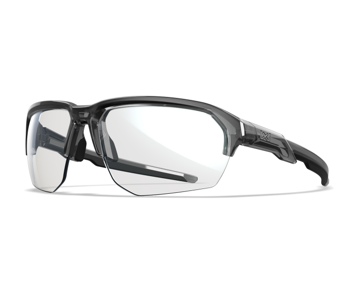 Wiley X WX JAKL Semi Rimless Eyeglasses Gloss Crystal Grey W/silver Logo 67-8-132