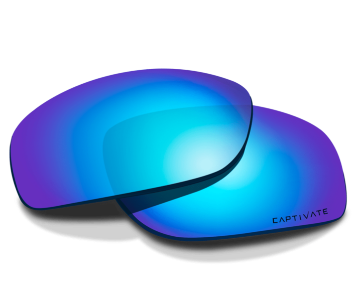 Wiley X WX PEAK LENS Oval CAPTIVATE™ Polarized Blue Mirror N/a --