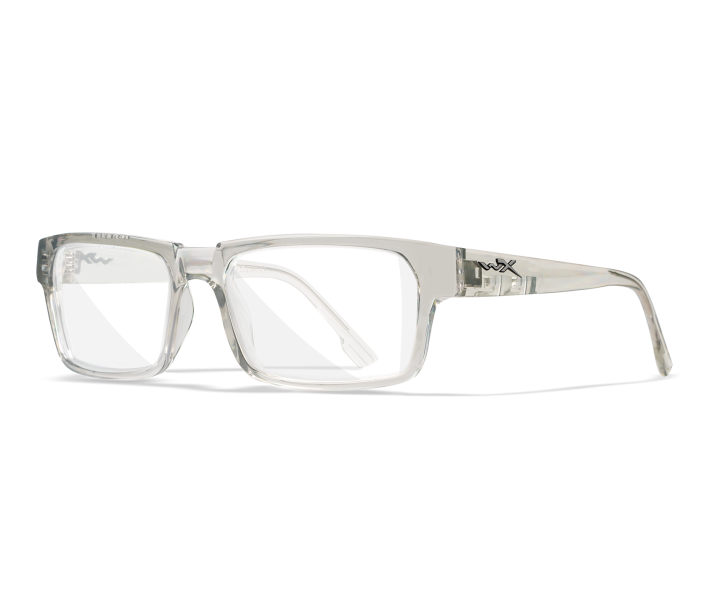 Wiley X WX PROFILE Eyeglasses Full Rim CRYSTAL LIGHT GREY Clear Crystal Light Grey 54-17-140