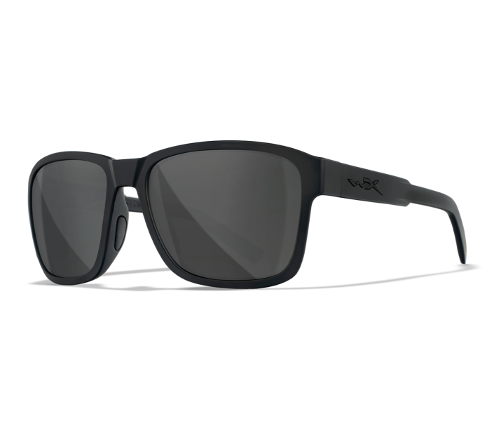 Wiley X WX TREK Sunglasses Oval MATTE BLACK Smoke Grey Matte Black 57--140