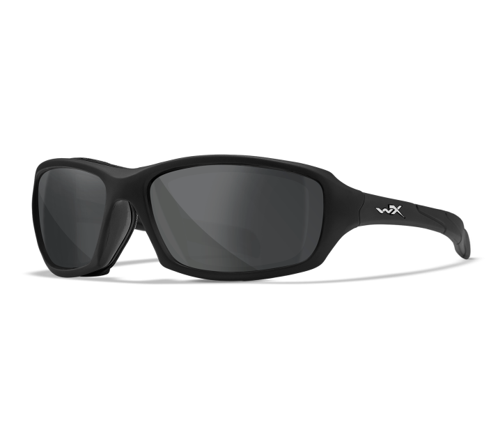 Wiley X WX SLEEK Sunglasses Oval MATTE BLACK Smoke Grey Matte Black 60-14-121