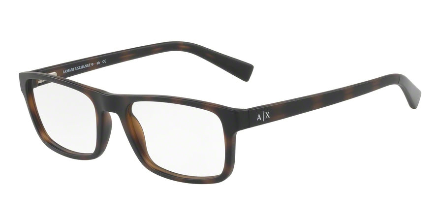 Exchange Armani AX3046 Rectangle Eyeglasses  8231-MATTE HAVANA 54-18-140 - Color Map havana