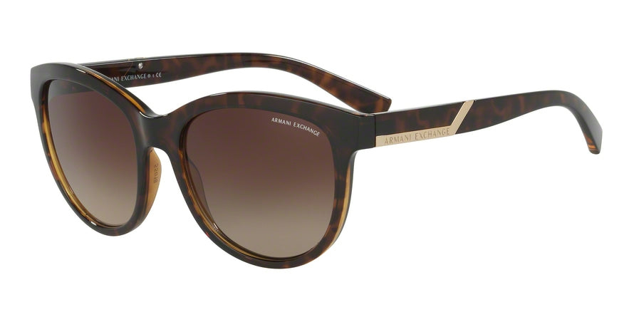 Exchange Armani AX4051S Square Sunglasses  803713-HAVANA 55-18-140 - Color Map havana