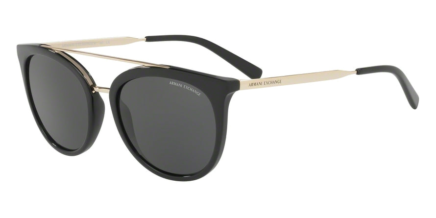 Exchange Armani AX4068SF Phantos Sunglasses  815887-BLACK 55-18-140 - Color Map black