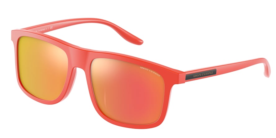 Exchange Armani AX4110SF Pillow Sunglasses 83306Q-MATTE FLUO ORANGE 58-18-145 - Color Map orange