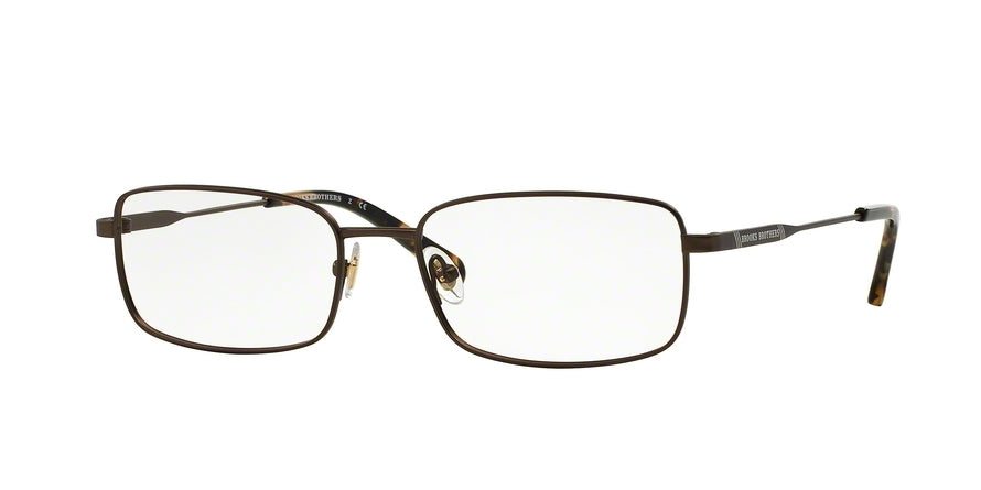 Brooks Brothers BB1037T Rectangle Eyeglasses  1538T-BROWN 53-17-140 - Color Map brown