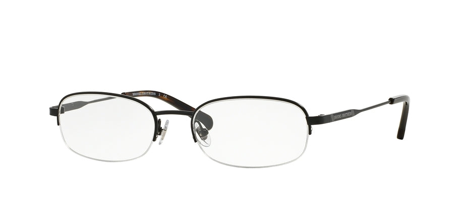 Brooks Brothers BB1039T Oval Eyeglasses  1500T-BLACK 54-18-145 - Color Map black