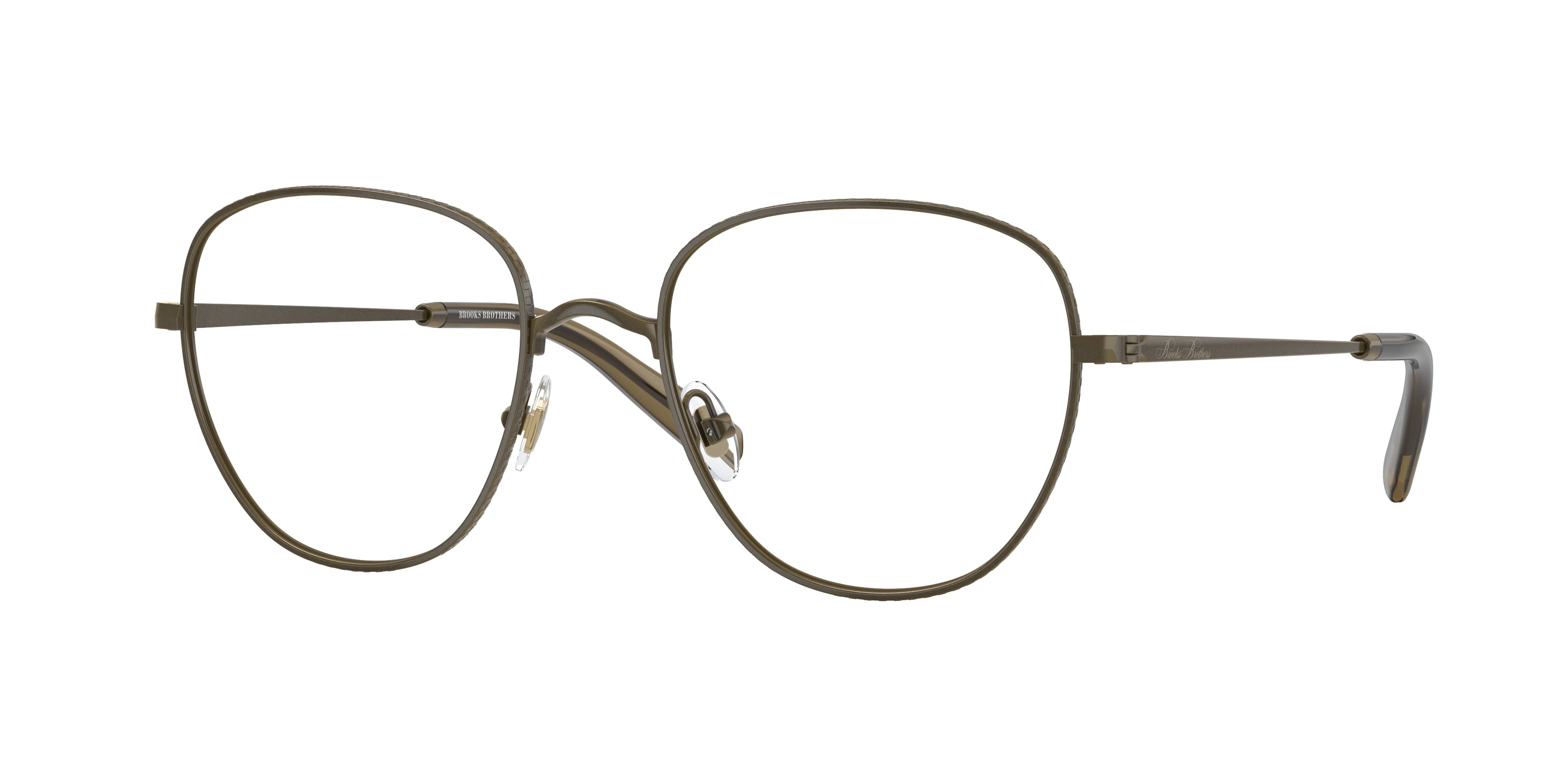 Brooks Brothers BB1103 Round Eyeglasses  1020-Antique Gold 50-145-19 - Color Map Gold