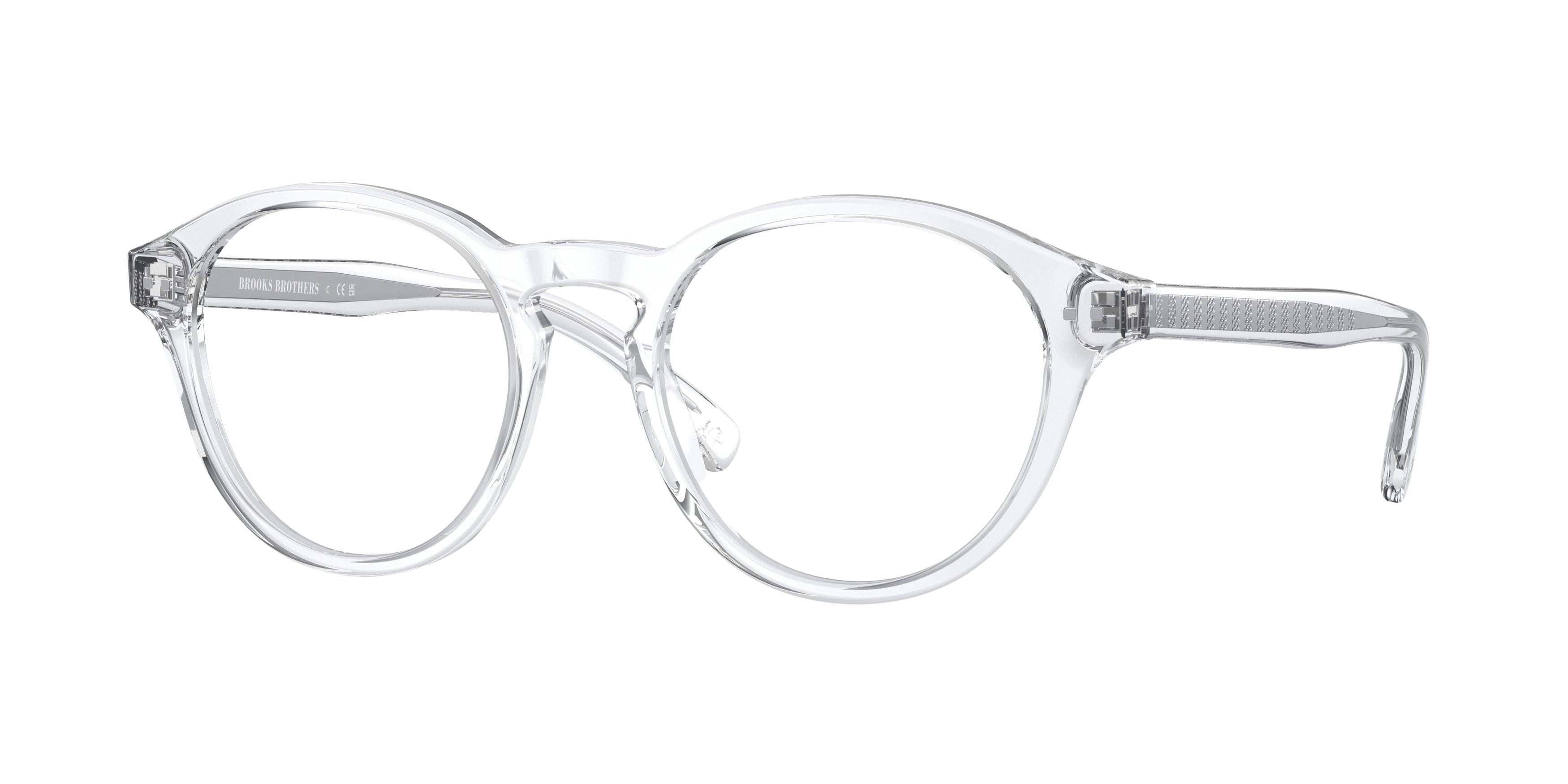 Brooks Brothers BB2056 Phantos Eyeglasses  6144-Clear 50-145-19 - Color Map Transparent