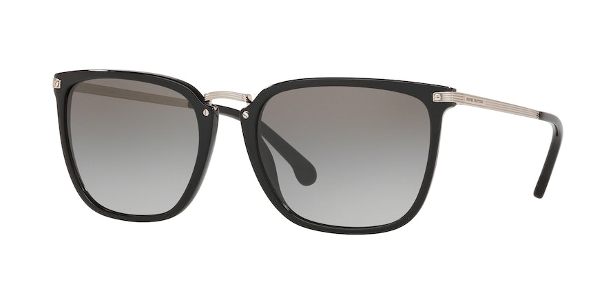 Brooks Brothers BB5040 Square Sunglasses  600011-BLACK 58-19-150 - Color Map black